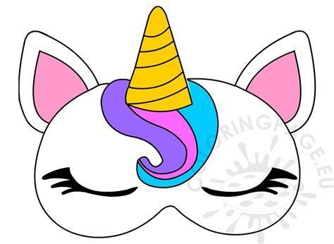 unicorn face masks   printable templates simple