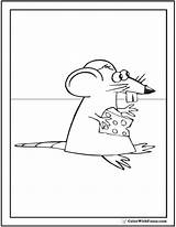 Mouse Coloring Pages Rat Greedy Mice sketch template