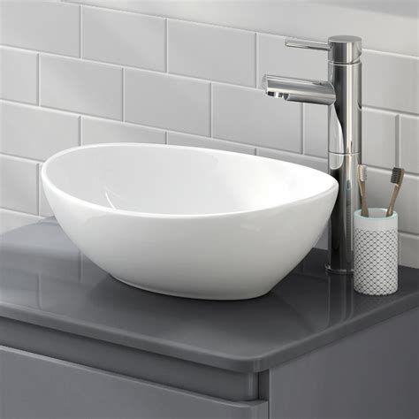 buy lexonelec countertop basin bathroom wash basin oval  top ceramic basin sink modern