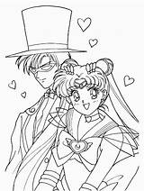 Sailor Moon Coloring Pages Books Printable sketch template