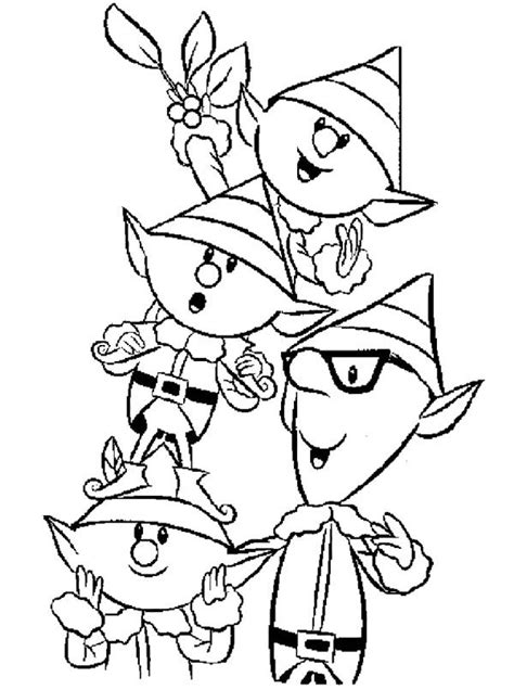 santa elves coloring page family coloring pages coloring pages