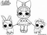 Lol Coloring Pages Doll Dolls Baby Printable Fancy Pet Kids Pets Two Print Bunny Color Sheets Ugly Colorat Bettercoloring Painting sketch template