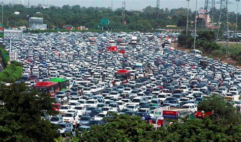 biggest traffic jam  extraordinary  lane gridlock