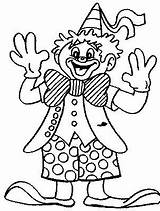 Clown Coloring Pages Bozo Clowns Circus Template Payasos Designlooter sketch template