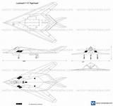 Lockheed Nighthawk sketch template
