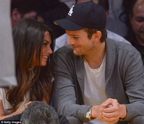mila kunis and ashton kutcher pictured for the first time