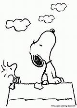 Coloring Woodstock Snoopy Pages Popular sketch template