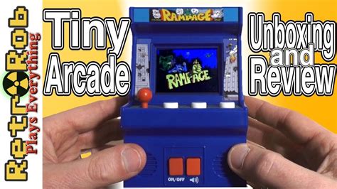 arcade classics mini rampage arcade machine unboxing  review youtube