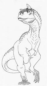 Carnotaurus Lines sketch template