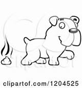 Poop Dog Puppy Cute Bulldog Clipart Vector Cartoon Pile Character Stinky Cory Thoman Coloring Clip sketch template