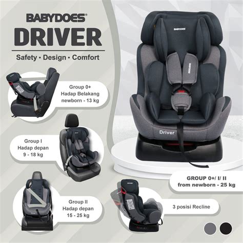 jual car seat dudukan mobil anak bayi babydoes driver bd ch   sn shopee indonesia