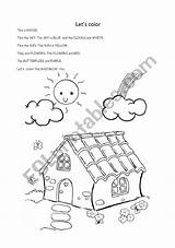 House Coloring Worksheet Worksheets Preview sketch template
