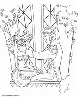 Pages Coloring Frozen Printable Disney Colouring Girls sketch template