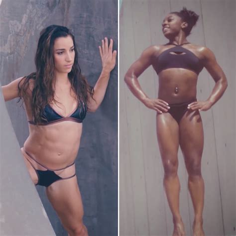 [pics] simone biles and aly raisman pose for ‘sports illustrated swimsuit issue hollywood life