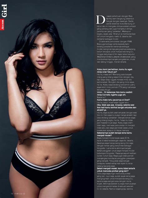 siva aprilia for fhm magazine indonesia your daily girl