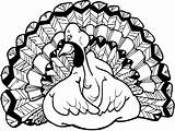 Coloring Turkey Pages Thanksgiving Printable Sketches Color Kidprintables Filminspector Return Main Print Gif sketch template
