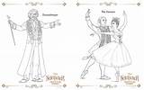 Coloring Disney Realms Nutcracker Four Pages Printable sketch template