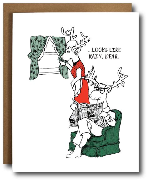 Reindeer Pun Christmas Card – The Card Bureau