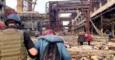 mariupol ceasefire enables evacuations  azovstal steel plant russias war escalates