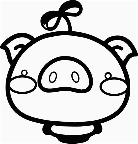 pig coloring pages coloringbay