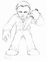 Michael Myers Coloring Pages Getcolorings Printable Color sketch template