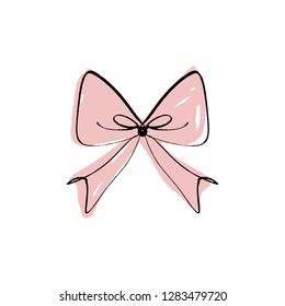 ribbon  art bow logo element stock vector royalty