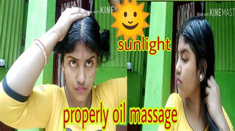 Properly Oily Massage With Sunlight 🌞 🌞🌞 Youtube