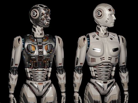 Robot Man 2 3d Model 3ds Max Obj Fbx By Mykola Holyutyakwill Ba