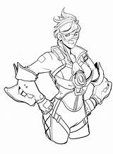 Overwatch Coloring Pages Tracer Color Print Printable Mercy Template sketch template