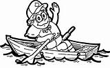 Rowing Barco Rowboat Nacido Coloringhome sketch template