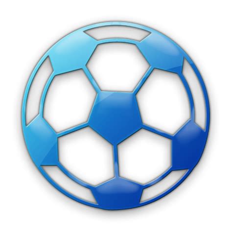 soccer ball blue background