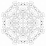 Coloring Adult Adults Pages Mandala sketch template