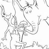 Coloring Horton Seuss Dr Hears Pages Who Bubakids Cartoon Getdrawings Getcolorings Wonderful sketch template