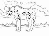 Hyena Supercoloring Coloring4free sketch template