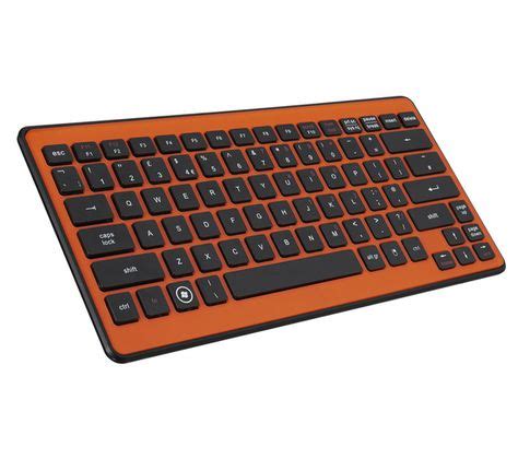 logik lko wireless keyboard orange  pc accessory