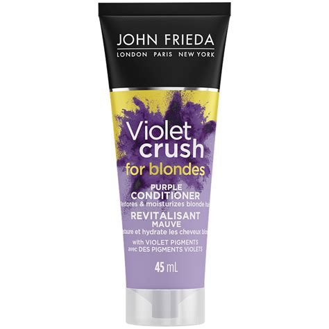 john frieda violet crush  blondes purple conditioner ml london drugs