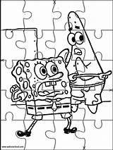 Printable Spongebob Puzzles Kids Jigsaw Cut Activities Coloring Pages Printables Choose Board sketch template