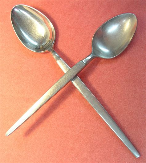 stanley roberts silver astro sri tea and soup spoon stainless flatware silverware