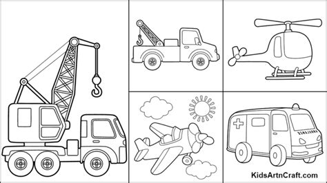 rescue vehicles coloring pages  kids  printables kids art