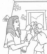 Potiphar Pharaoh Egipto José Gobernador Ofrendando Dibujar sketch template