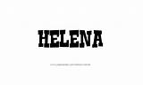 Helena Name Tattoo Designs Female sketch template