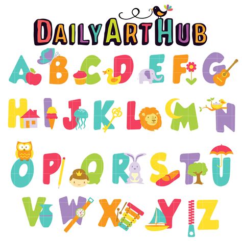 baby alphabet clip art set daily art hub  clip art everyday