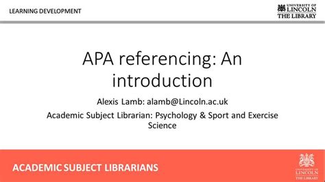 referencing  introduction