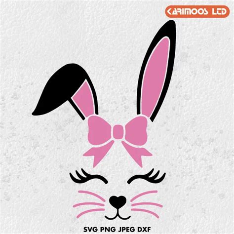 easter bunny face boy svg karimoos market