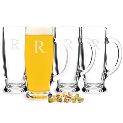 personalized craft beer mugs set of 4 overstock