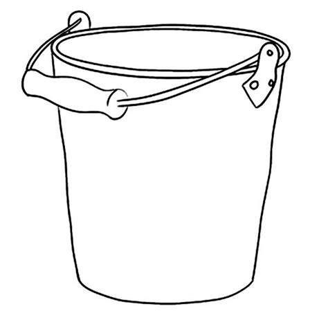 bucket template printable clipart