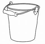 Drawing Bucket Printable Coloring Pages Pail Water Template Kids Clip Color Line Clipart Buckets Dipper Sand Planet Drawings Online Find sketch template