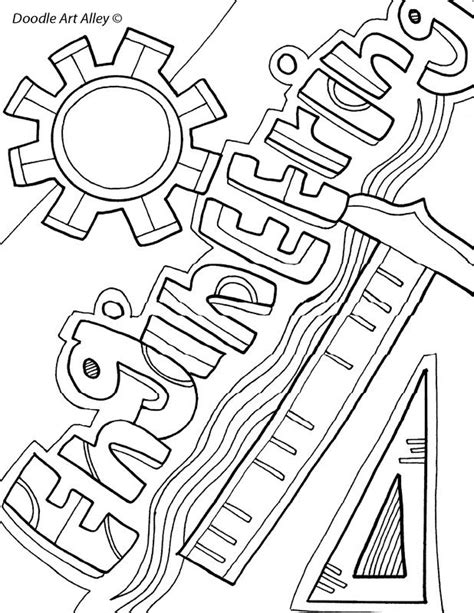 printable engineering coloring pages