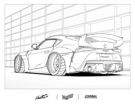 top car coloring pages