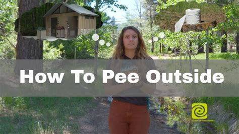 How To Pee Outside Youtube